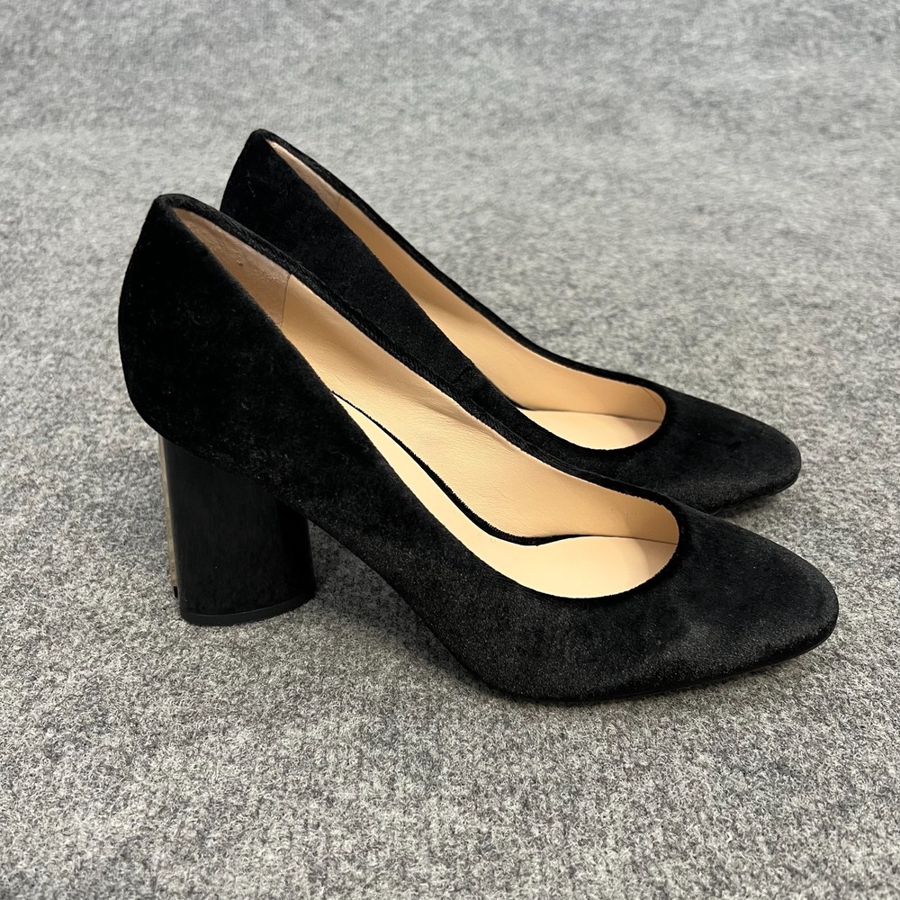 Kate Spade Rhinestone Sybil Pumps – Black Velvet Heel Size 8.5